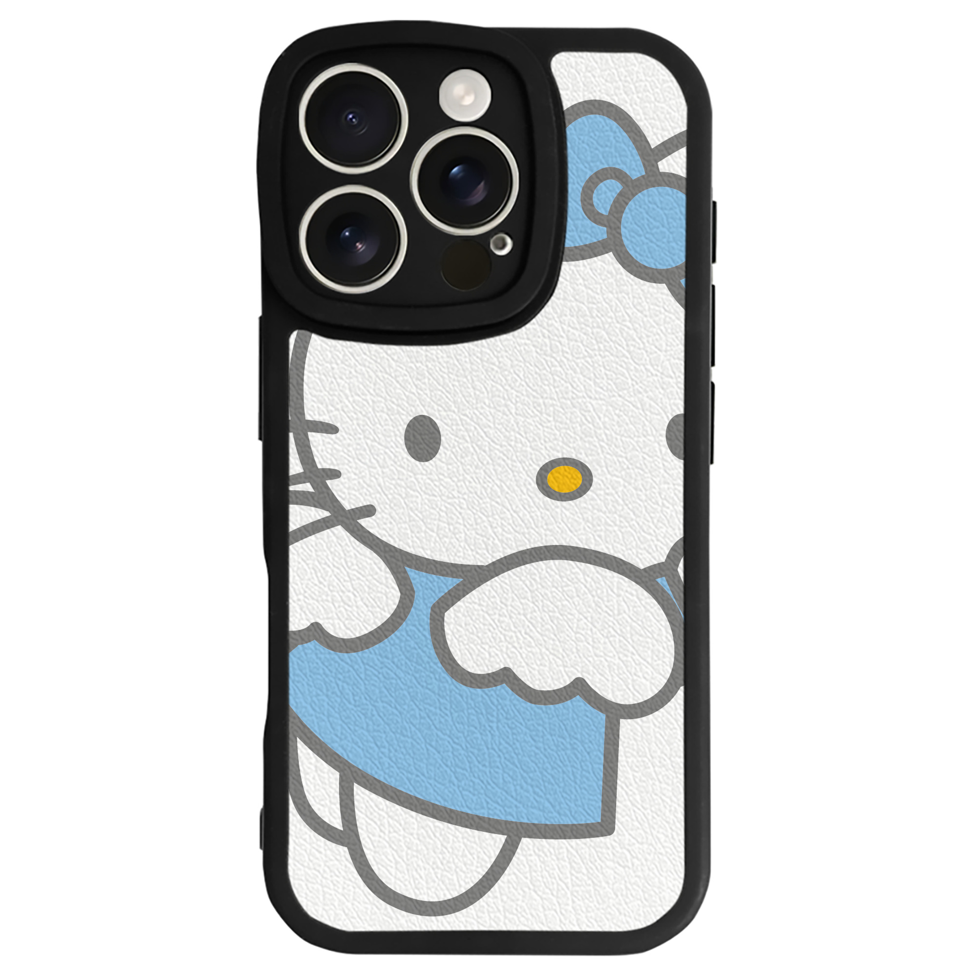 （画像用） Hello Kitty ハローキティ 【iPhone 16シリーズ対応】シリコンスマホケース（レザー調） 材質：シリコン